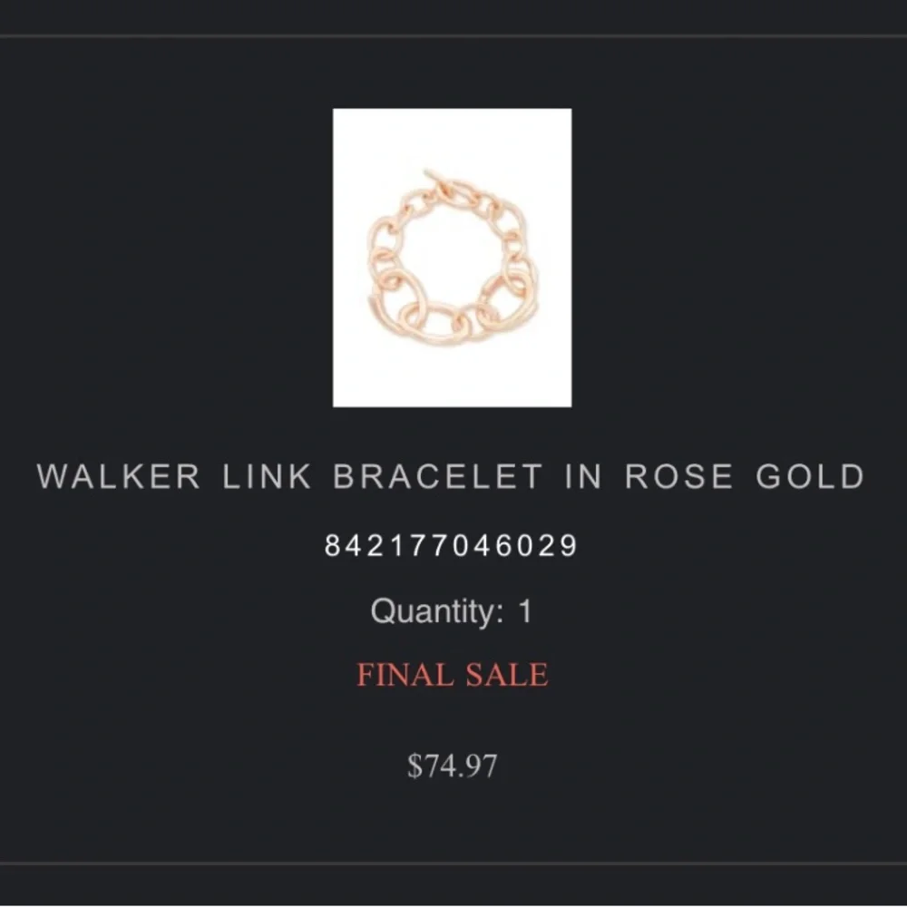 Kendra Scott Walker Link Bracelet in Rose Gold - Picture 5 of 5